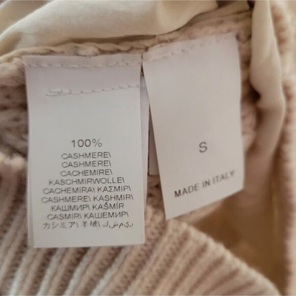 Brunello Cucinelli Blush Baby Pink Cashmere Silk Sweater Small b22 - Picture 9 of 12
